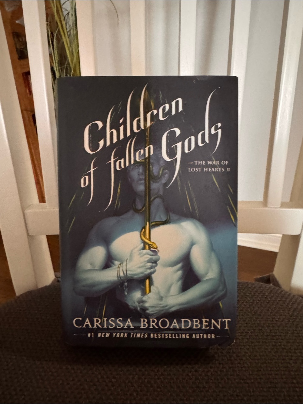 Children of Fallen Gods by Carissa Broadbent - Blue Hardcover Fantasy